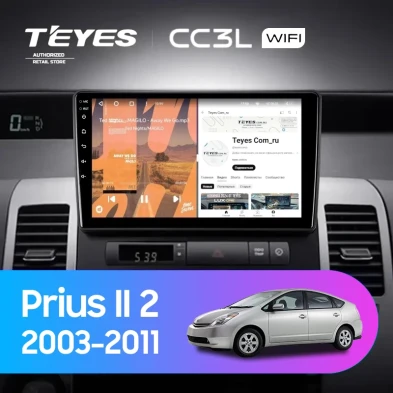 Штатная магнитола Teyes CC3L WiFi 2/32 Toyota Prius XW20 II (2003-2011) F2