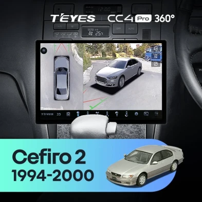 Штатная магнитола Teyes CC4 Pro 360 12/256 Nissan Cefiro 2 A32 (1994-2000) F1 (13")